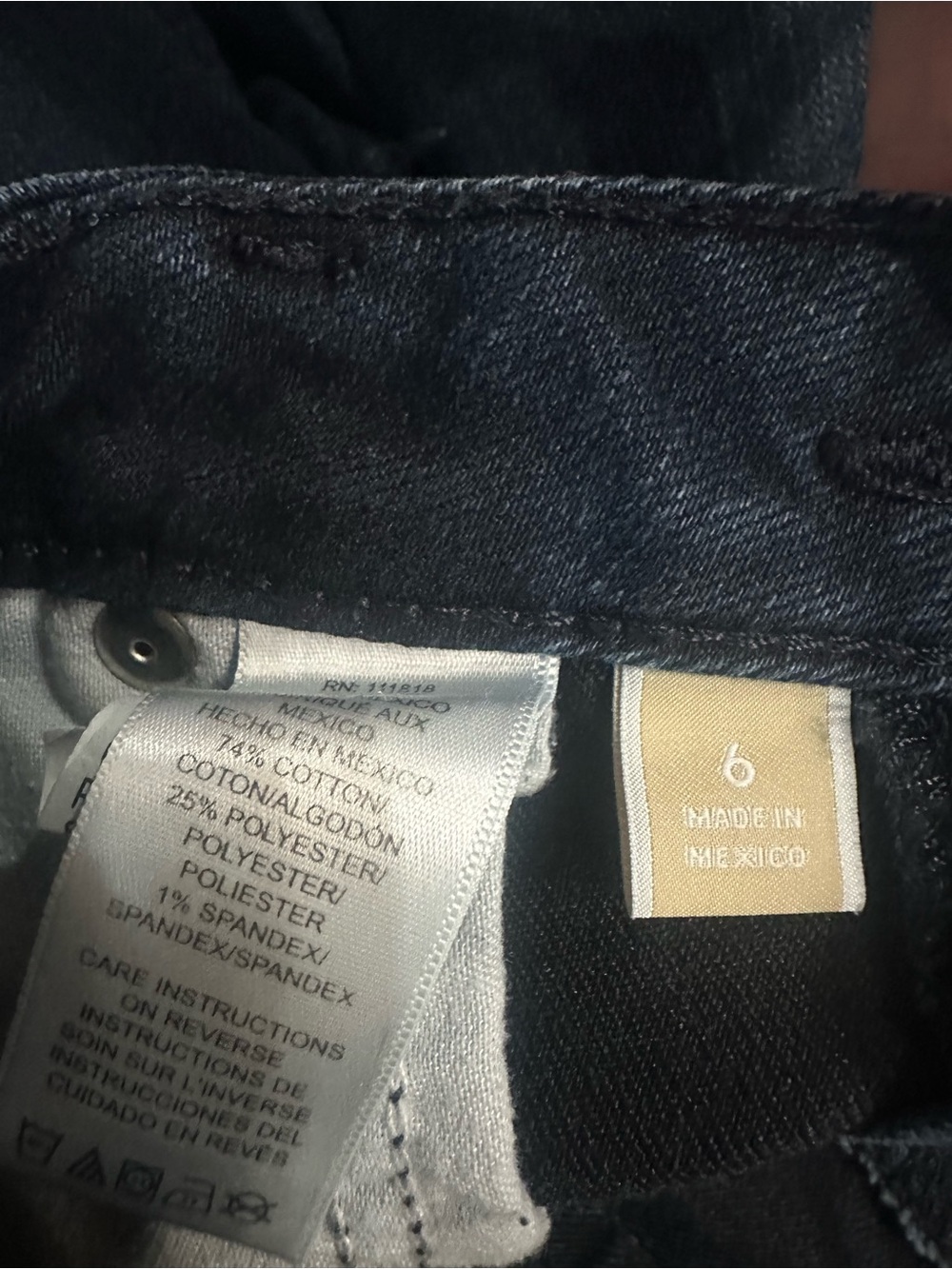 Michael Kors Bootcut Straight Leg Size 6 Midrise Dk Blue Rinse. EUC Versatile! - Picture 5 of 10